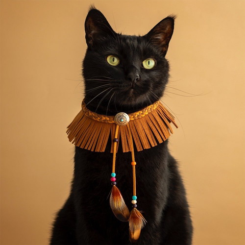 猫 エリザベスカラー カラー ヒダ 刺しゅう