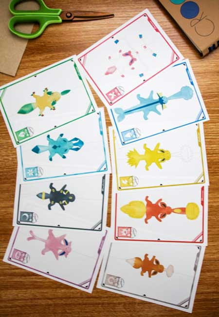 紙 作品 昆虫 蝶と蛾 ポケモン 切り紙 標本 ペーパークラフト