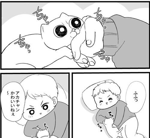 息子 保護子猫 漫画 育児漫画 ほっこり ピュア 癒される