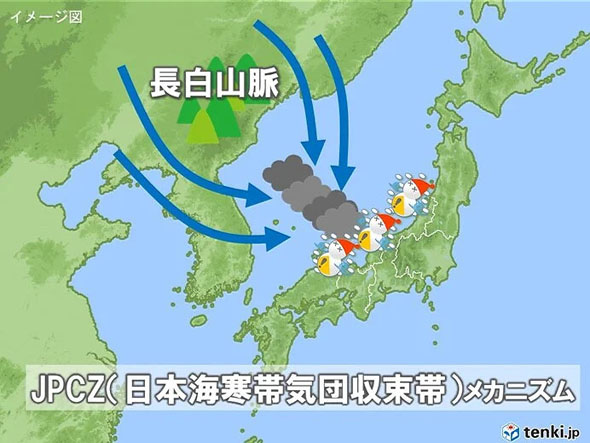 クリスマスの夜から年末寒波襲来