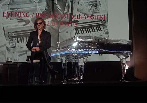  X JAPAN  YOSHIKI ピアノ クリスタル KAWAI ディナーショー