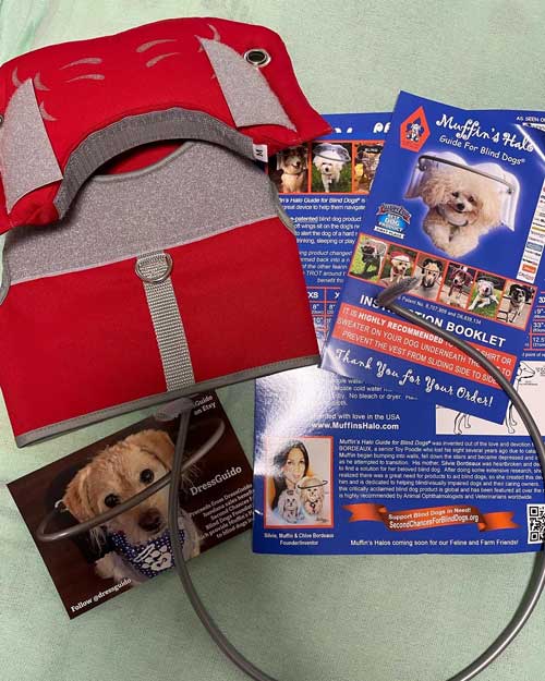 愛犬 失明 散歩 犬用白杖 リング ガード 盲犬杖 網膜変性症
