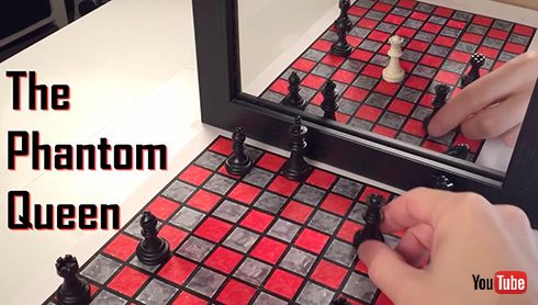 鏡の中だけに姿を見せる謎のチェス駒　錯視オブザイヤー2021「幻のクイーン」に決定