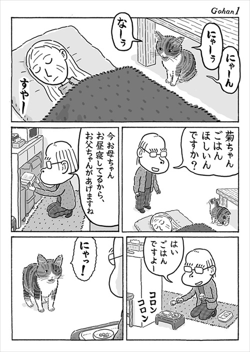寒がり菊ちゃん 漫画 無料 猫 ほっこり おばあちゃん 猫