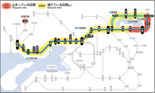終日運転見合わせ