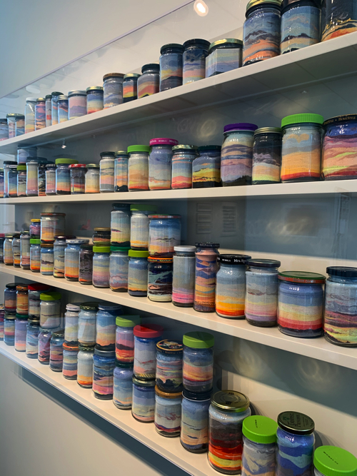 夕焼けを瓶詰めしたグラスサンドアート