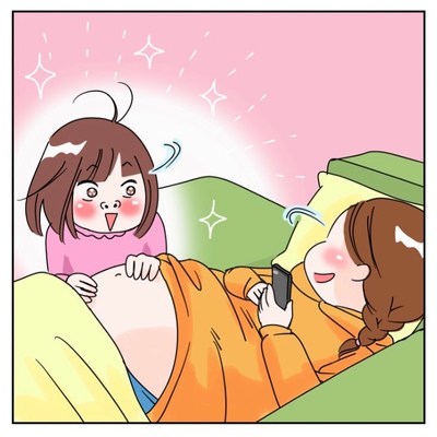 電車 ほっこり 漫画 妊婦 優先席