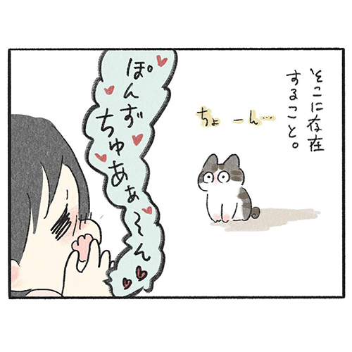 くろも ぽんず 黒猫 動き 止める 寝方 体勢