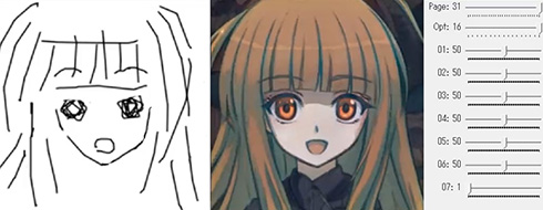 絵がヘタでもかわいい女の子が描けそう　イラストをリアルタイムに自動生成する実験がすごすぎる