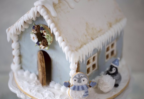 ペンギン アイシングクッキー 飴細工