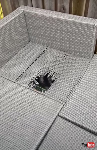 家具を壊すワンコの画像 ポンスキー ハスキー 破壊 かわいい 海外動画 面白 ワンコ