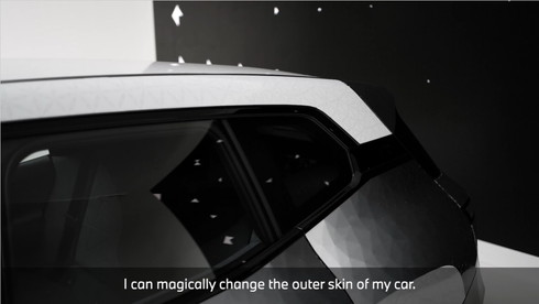 BMW iX Flow featuring E Ink