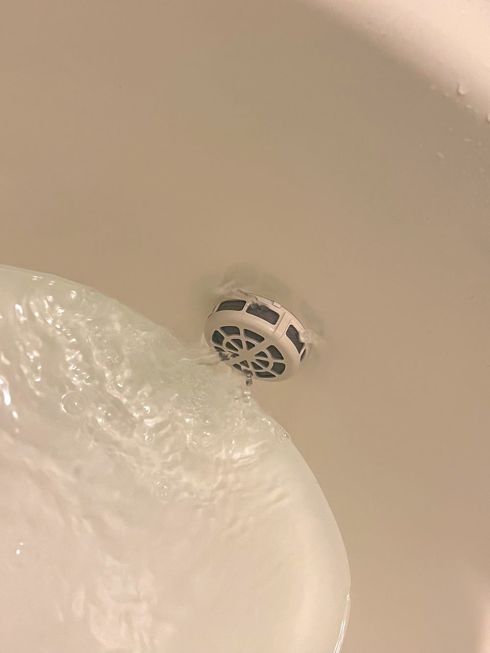 お湯が入っていく様子