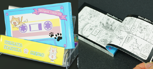 カセットテープケース入り　ブック＆メモ