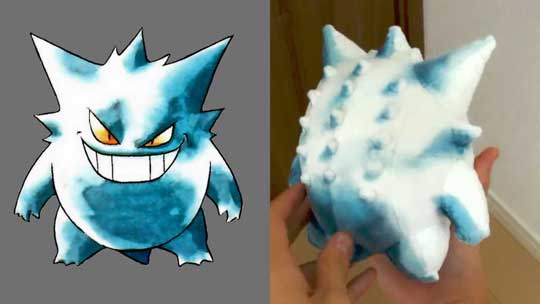 ポケモン 旧公式絵 ゲンガー ぬいぐるみ 再現