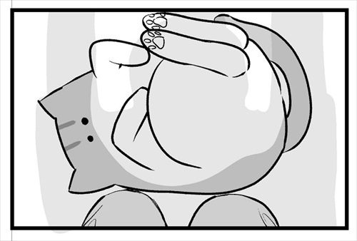 自ら負荷になりにくる猫ちゃん