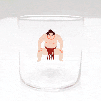 力士の出世グラス