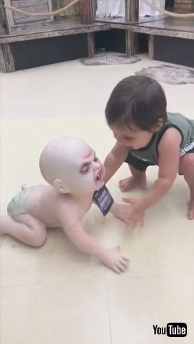 「Zombie Baby Doll is Toddler Boy's Favorite New Toy || ViralHog」