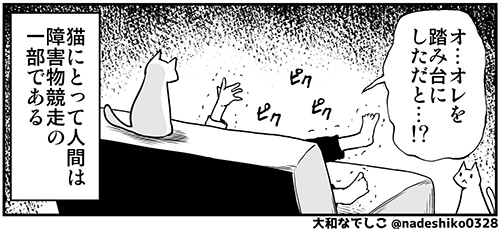踏み台にされた飼い主