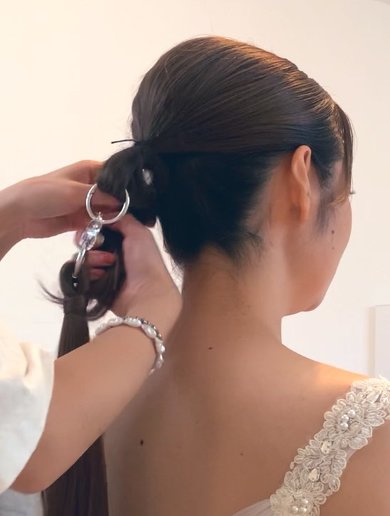ポニーテイルリング ヘアアレンジ ヘアアクセサリ