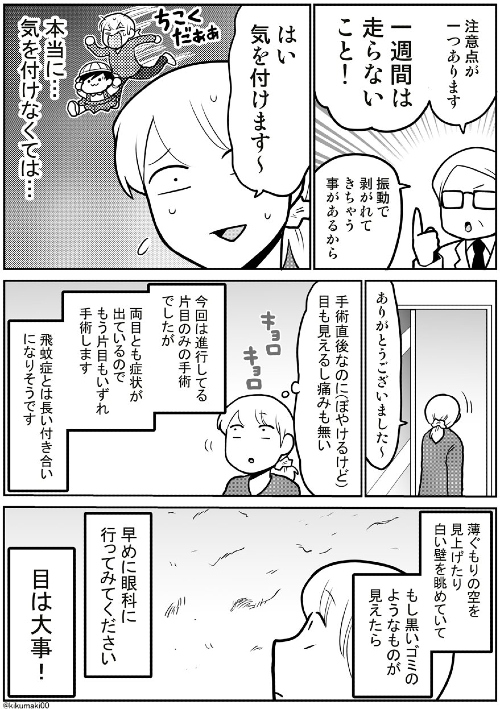 飛蚊症から網膜剥離