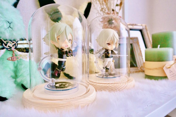 ダイソー ガラスドーム フィギュア