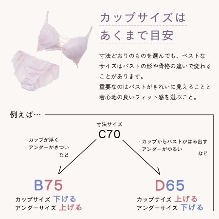 ランジェリー 下着 ブラ サイズ