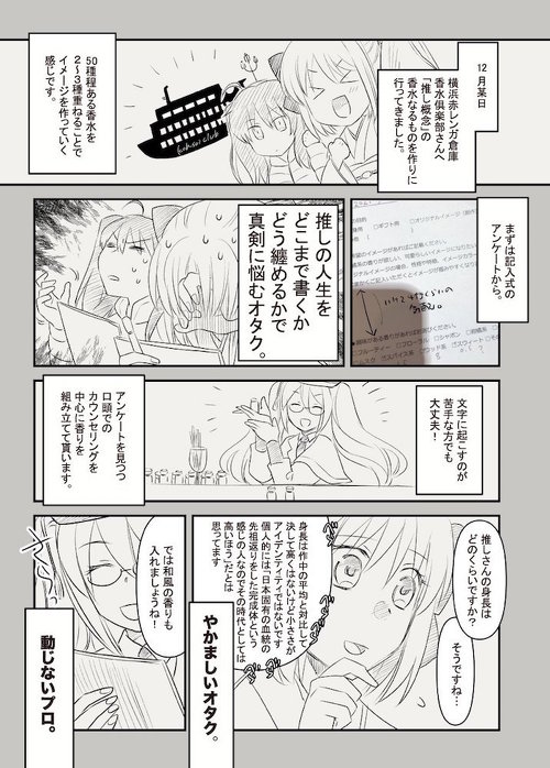 香水 推し 概念 赤レンガ倉庫 香水倶楽部 オタク