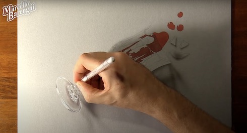 透明なグラスのイラスト