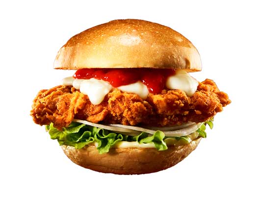 ホットチーズチキンフィレバーガー ロッテリア