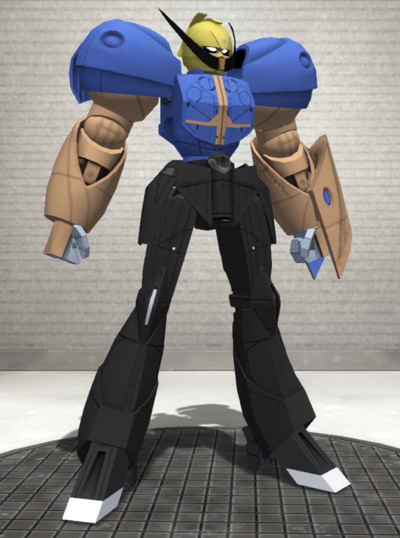 鼻毛真拳奥義「月光蝶である」！　ハジケた改造「ボーボボガンダム」が「子安武人専用」「首領パッチ役はカプルで」と話題