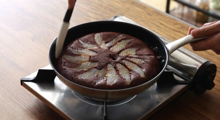 フライパン チョコケーキ バレンタイン