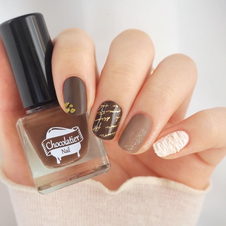 チョコをモチーフにしたネイルアート