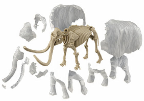 「プラモデル図鑑　マンモス」外皮パーツ