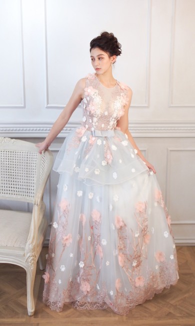 pachelbel dress バチェラー シンディ着用 シンデレラ 水色ドレス シンディ（桑原茉萌）様のバースデーイベントにて当店ドレスをご