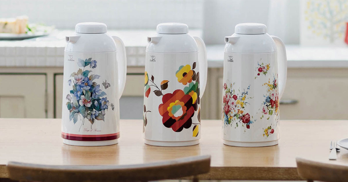 象印のレトロな花柄ポットを再現したカプセルトイが登場