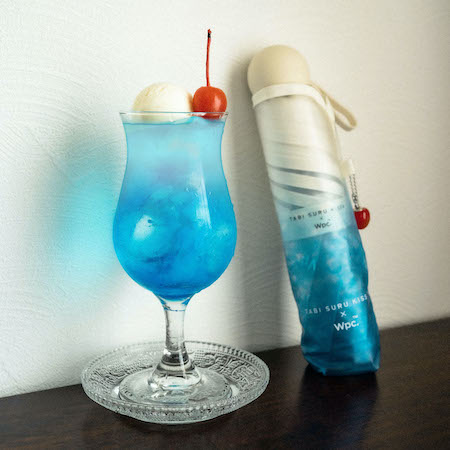 クリームソーダ  傘 コラボ