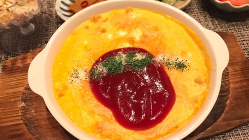 「中はとろっと焼きオムライス」