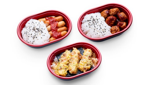 ちくわの磯辺揚げだけが入ったローソンストア100の弁当