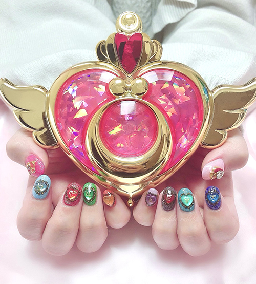 セーラームーンネイル1枚目
