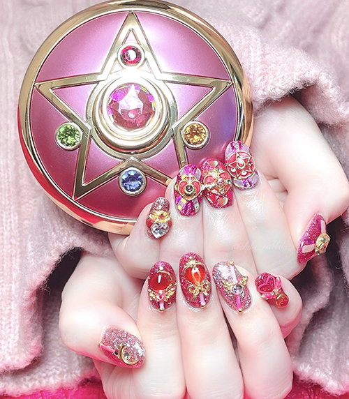 セーラームーンネイル2枚目