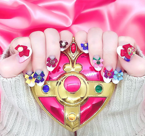 セーラームーンネイル4枚目