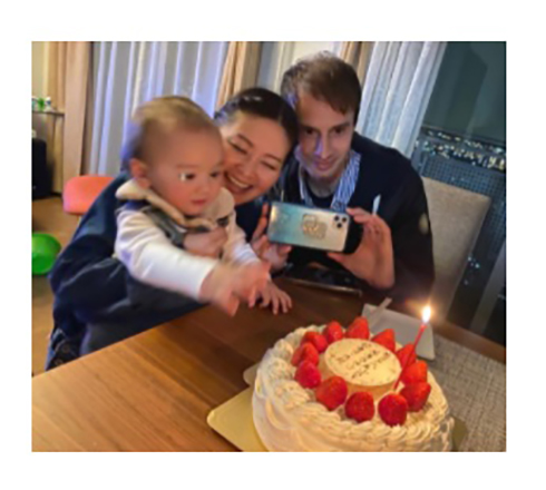 吉野紗香の息子・ナユタセナの初誕生日会