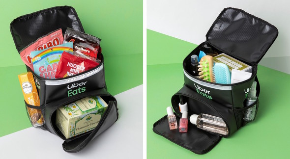 Uber Eats 配達用バッグ型 BIG POUCH 使用イメージ