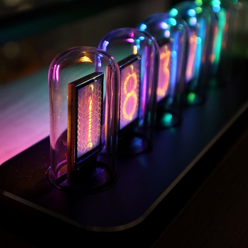 ニキシー管風 時計