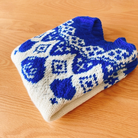 手編みニット　ハンドメイド