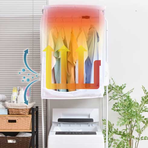 ちょい足し 衣類乾燥機 洗濯機の上 設置 ラック サンコー