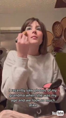 「Grand Daughter Dresses up as Grand Mother's Old Photos For Her Birthday - 1294554-1」