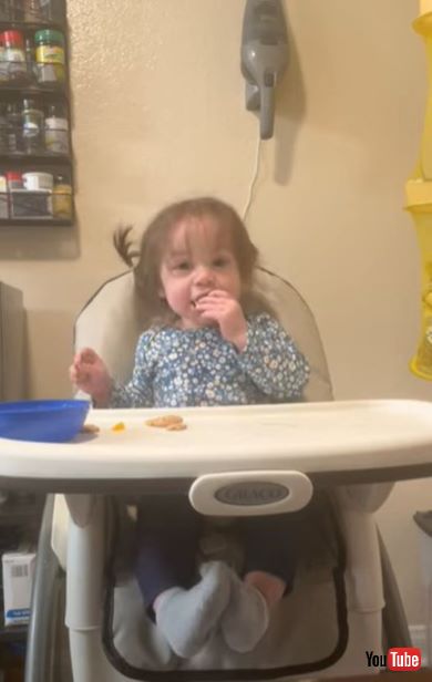 パパの帰宅に大喜びの女の子