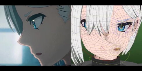 3DCGでアニメ的な口の表現